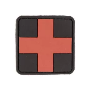 Piros First Aid PVC felvarró