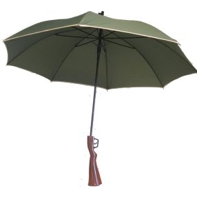 Esernyő puskatussal, fegyver esernyő