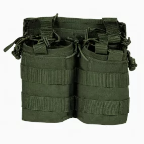 zöld nyitott dupla tárzseb