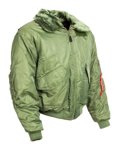 szőrmegalléros férfi CWU kabát