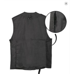 vékony fekete vadász mellény - vadászruházat