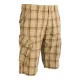 bézs kockás rövidnadrág