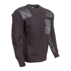 könyökvédős fekete férfi kötött pulóver