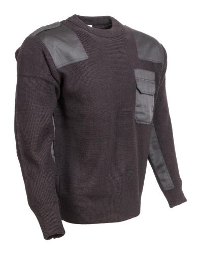 könyökvédős fekete férfi kötött pulóver