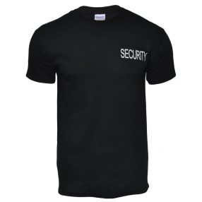 fekete security póló