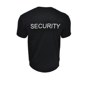 fekete security póló