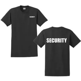 fekete security póló