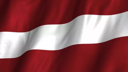 Lettország zászló