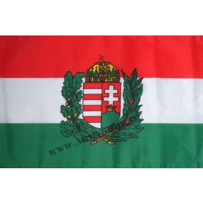 Magyarország címeres (olajágas) zászló