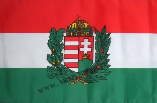 Magyarország címeres (olajágas) zászló